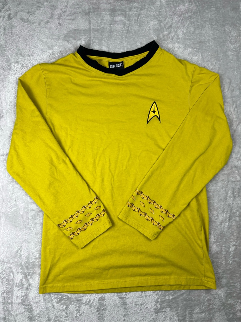 Star Trek Long Sleeve Crew Neck Shirt - Yellow